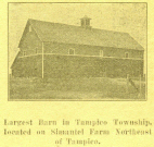 Largest Barn in Tampico Twp. 1910